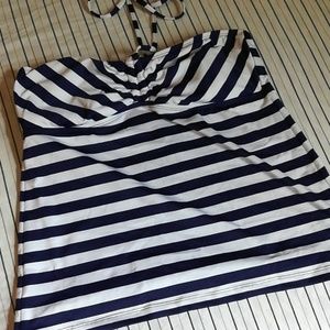 Navy blue striped Bathing suit top